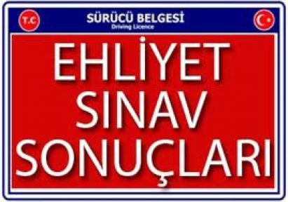 14 Nisan 2012 Ehliyet Sınav Sonuçları
