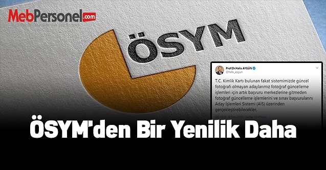 ÖSYM'den bir yenilik daha
