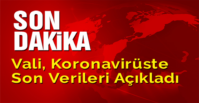 Vali, koronavirüste son verileri açıkladı