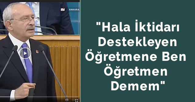 "Hala iktidarı destekleyen öğretmene ben öğretmen demem"