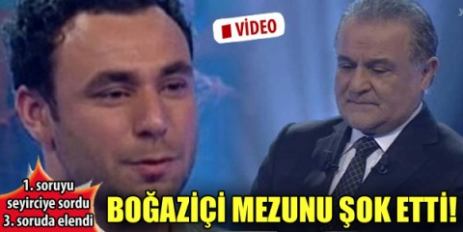 Birinci soruyu seyirciye sordu, 3. soruda elendi!