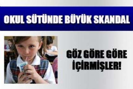 OKUL SÜTÜNDE BÜYÜK SKANDAL