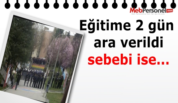 Hacettepe Beytepe'de, eğitime 2 gün ara verildi