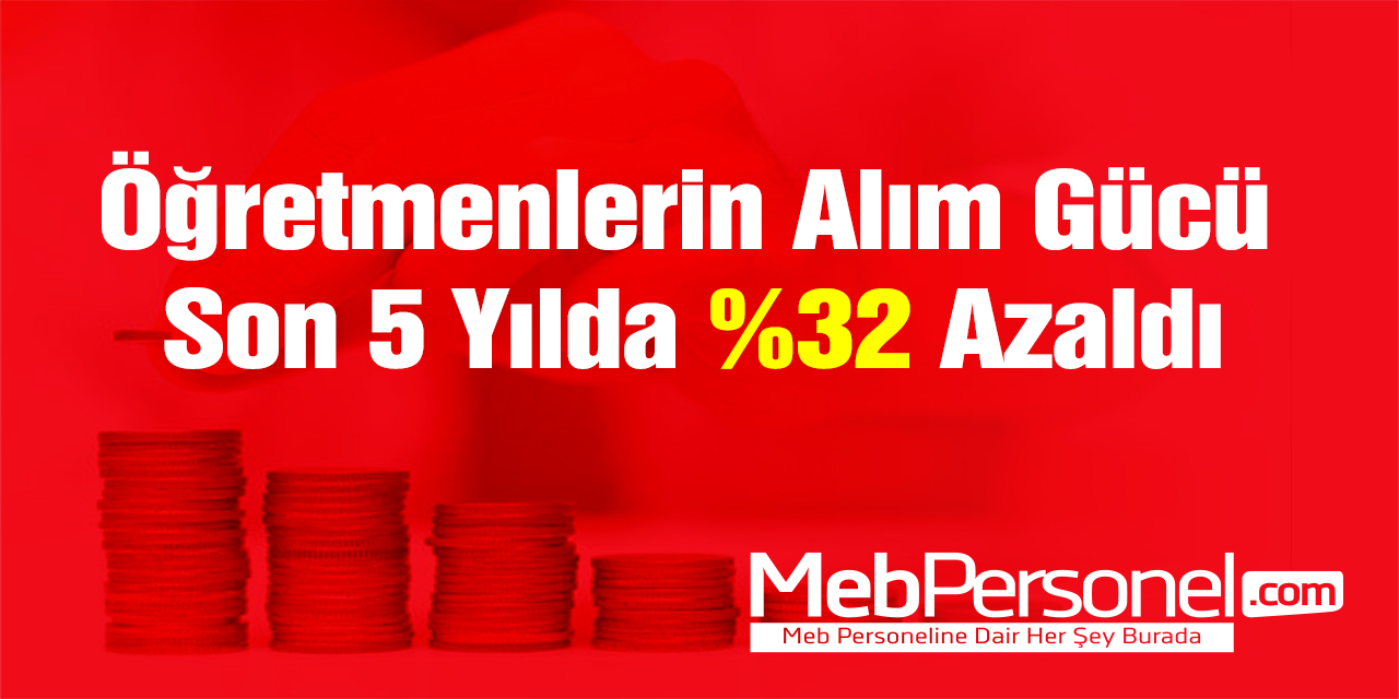 Öğretmenlerin Alım Gücü Son 5 Yılda %32 Düştü