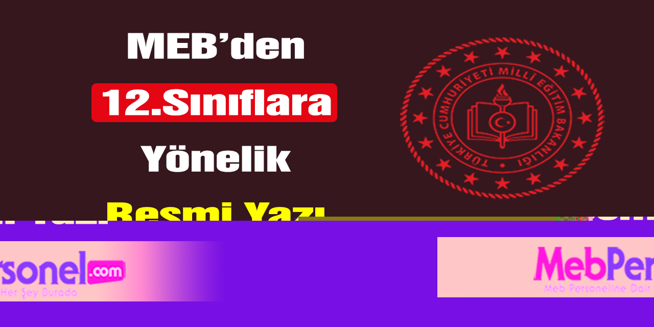 MEB'den 12.sınıf öğrencilerine yönelik staj hakkında resmi yazı