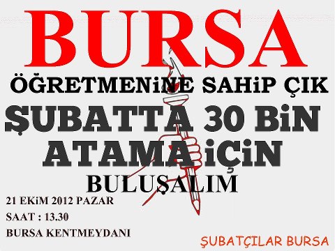 Şubat'ta 30 Bin Öğretmen Atama İçin Bursada Buluşalım