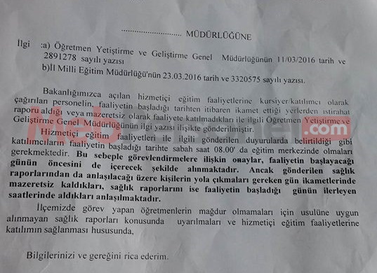 MEB'den Öğretmenlere ''Hizmetiçi Eğitim Faaliyeti'' Uyarısı