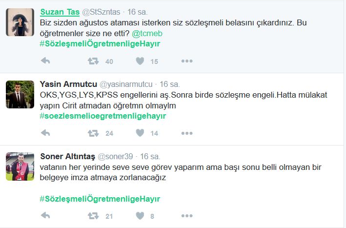 &quot;Sözleşmeli Öğretmenliğe Hayır&quot; Kampanyası Başlatıldı