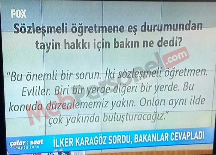 Sözleşmeli  Öğretmenlere Eş Durumu Tayin Hakkı Geliyor.