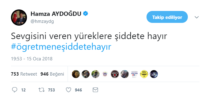 &quot;Öğretmene Şiddete Hayır&quot; Etiketi Sosyal Medyada Rekor Kırdı