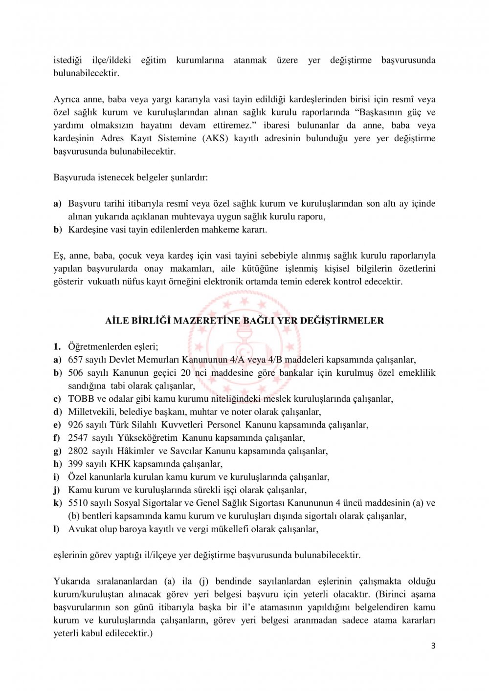 MEB, Sözleşmeli Öğretmenlere Özür Grubu Tayin Hakkı Vermedi