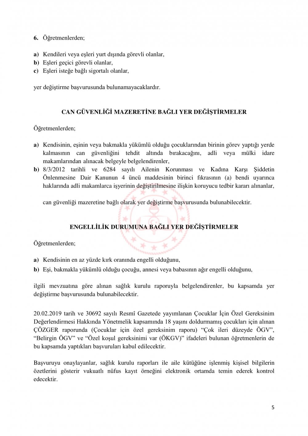 MEB, Sözleşmeli Öğretmenlere Özür Grubu Tayin Hakkı Vermedi
