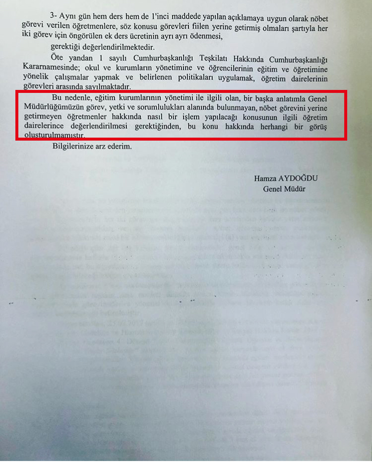 DYK Kurslarında  Nöbet Görevi Verilen  İdareci  Ve Öğretmene Ücret Ödenir Mi ?