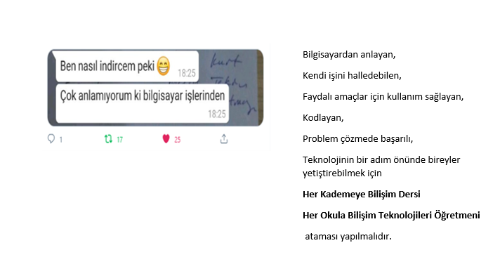 Bilişim Teknolojileri Öğretmenleri İmza Kampanyası İle MEB'e Çağrıda Bulundu